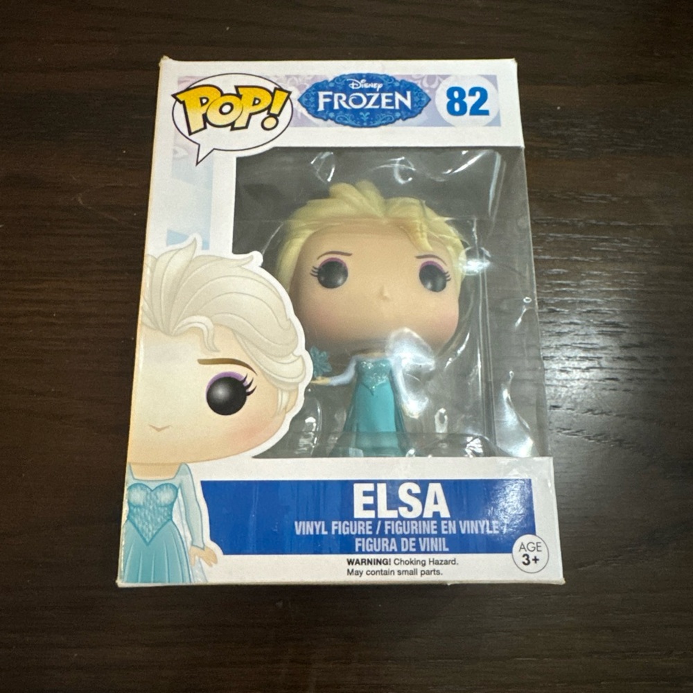 Funko POP! #82 Elsa with Snowflake from Frozen Vinyl Figure - New in Box - Picture 1 of 6